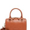 Femme Etrier | Sac Porte Main Fulgurant Cuir Noisette