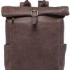 Business Etrier | Sac A Dos Spider 2 Compartiments Cuir Marron Fonce