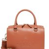 Femme Etrier | Sac Porte Main Fulgurant Cuir Noisette