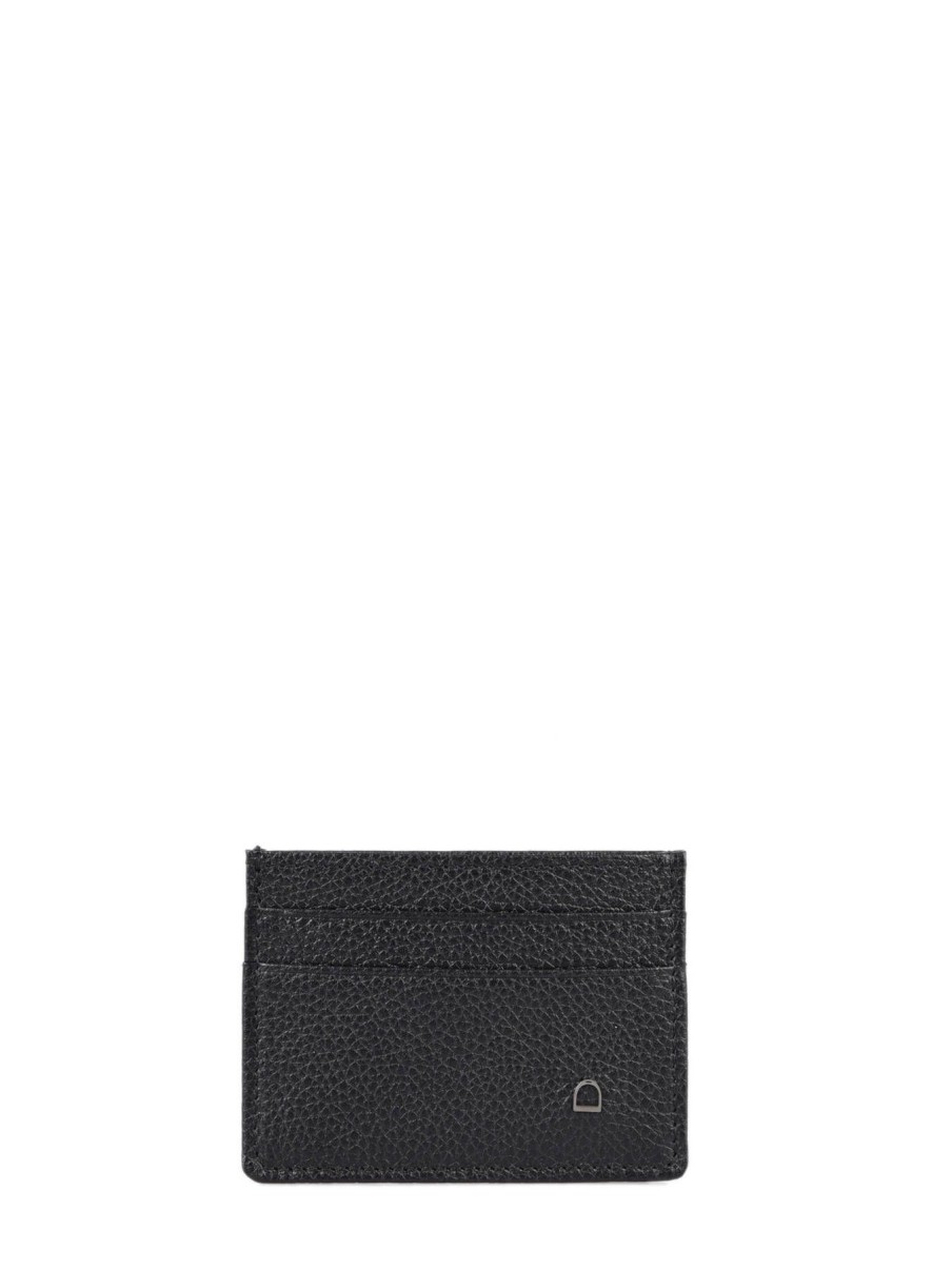 Homme Etrier | Porte-Cartes Cuir Noir