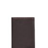 Homme Etrier | Portefeuille Porte-Monnaie Cuir Marron Fonce