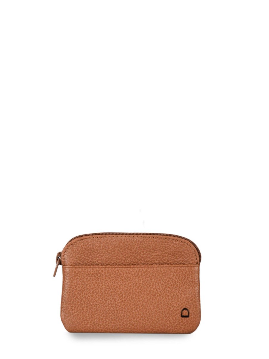 Femme Etrier | Porte-Monnaie Cuir Camel