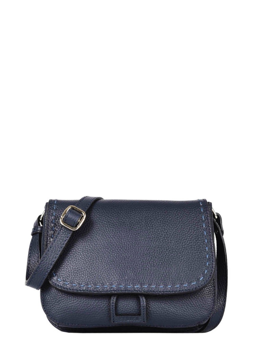 Femme Etrier | Sac Bandouliere Tradition Cuir Marine