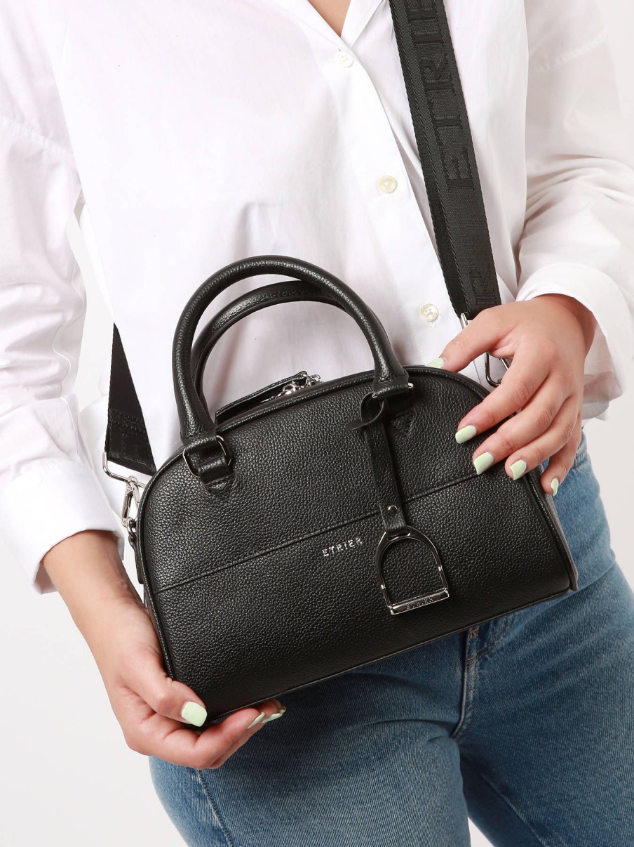 Femme Etrier | Sac Porte Main Altesse Noir