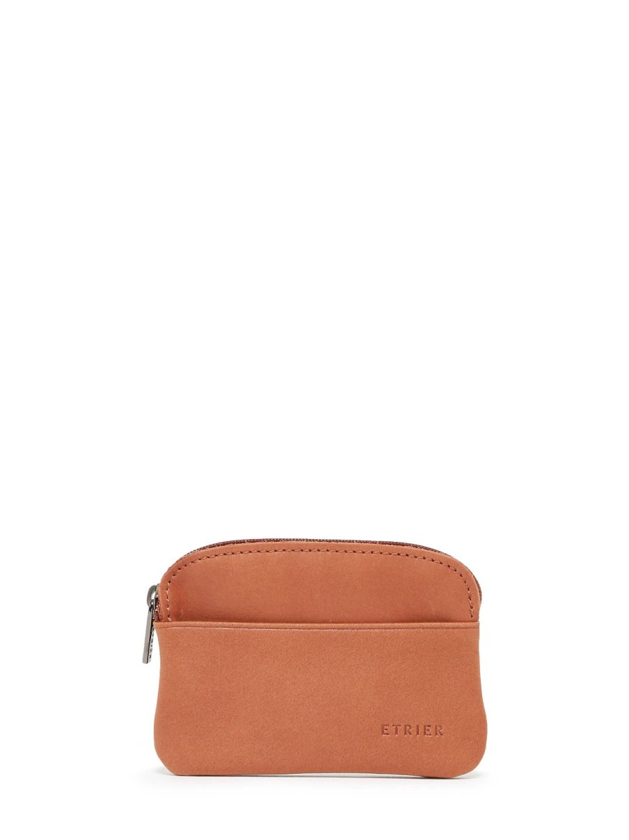 Homme Etrier | Porte Monnaie Oil Cuir Camel