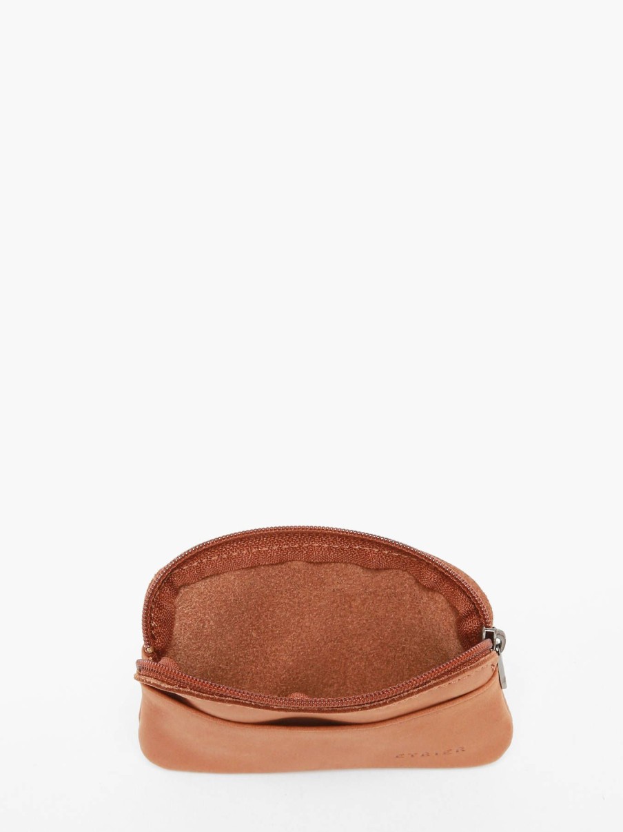 Homme Etrier | Porte Monnaie Oil Cuir Camel