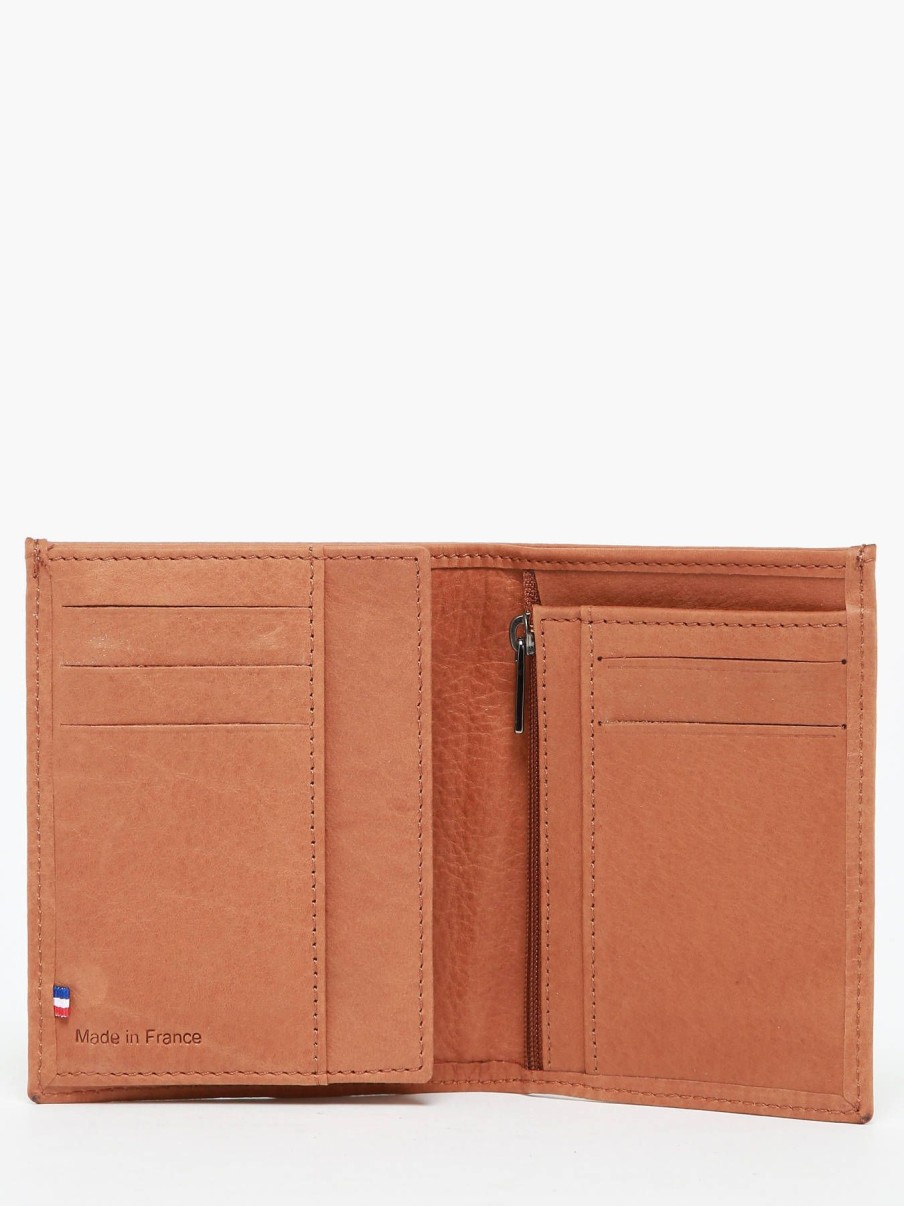 Homme Etrier | Portefeuille Oil Cuir Camel