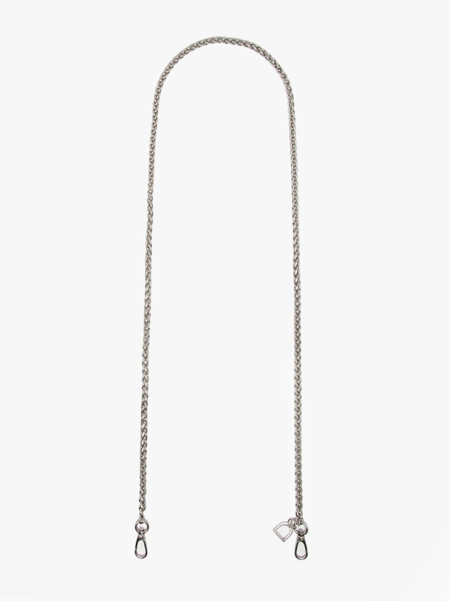 Femme Etrier | Bandouliere De Sac Argent Mat