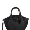 Femme Etrier | Sac Porte Main Ecuyer Cuir Noir