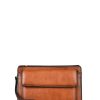 Homme Etrier | Pochette Homme 2 Compartiments Cuir Chataigne