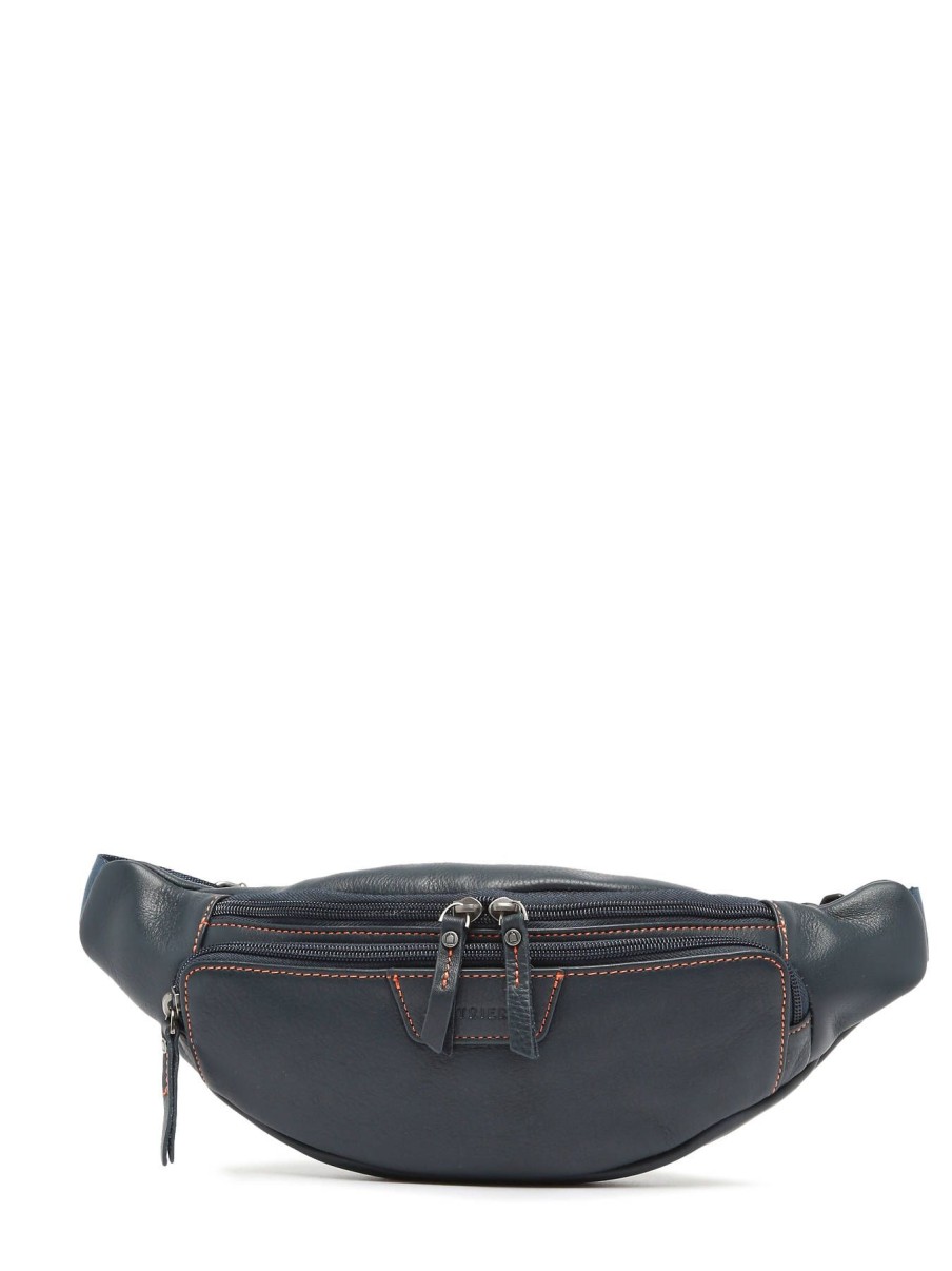 Homme Etrier | Sac Banane Bleu/Orange