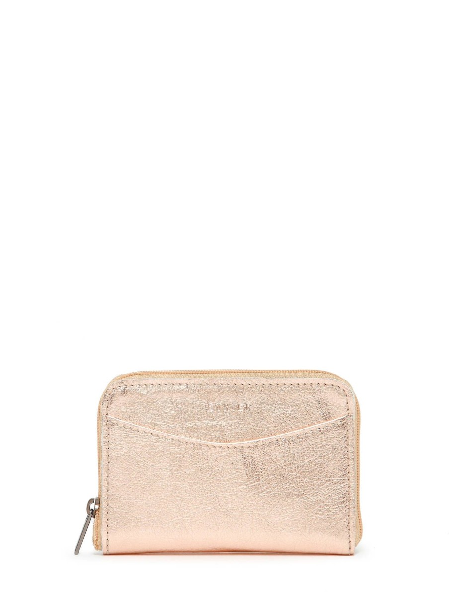 Femme Etrier | Porte-Monnaie Cuir Champagne