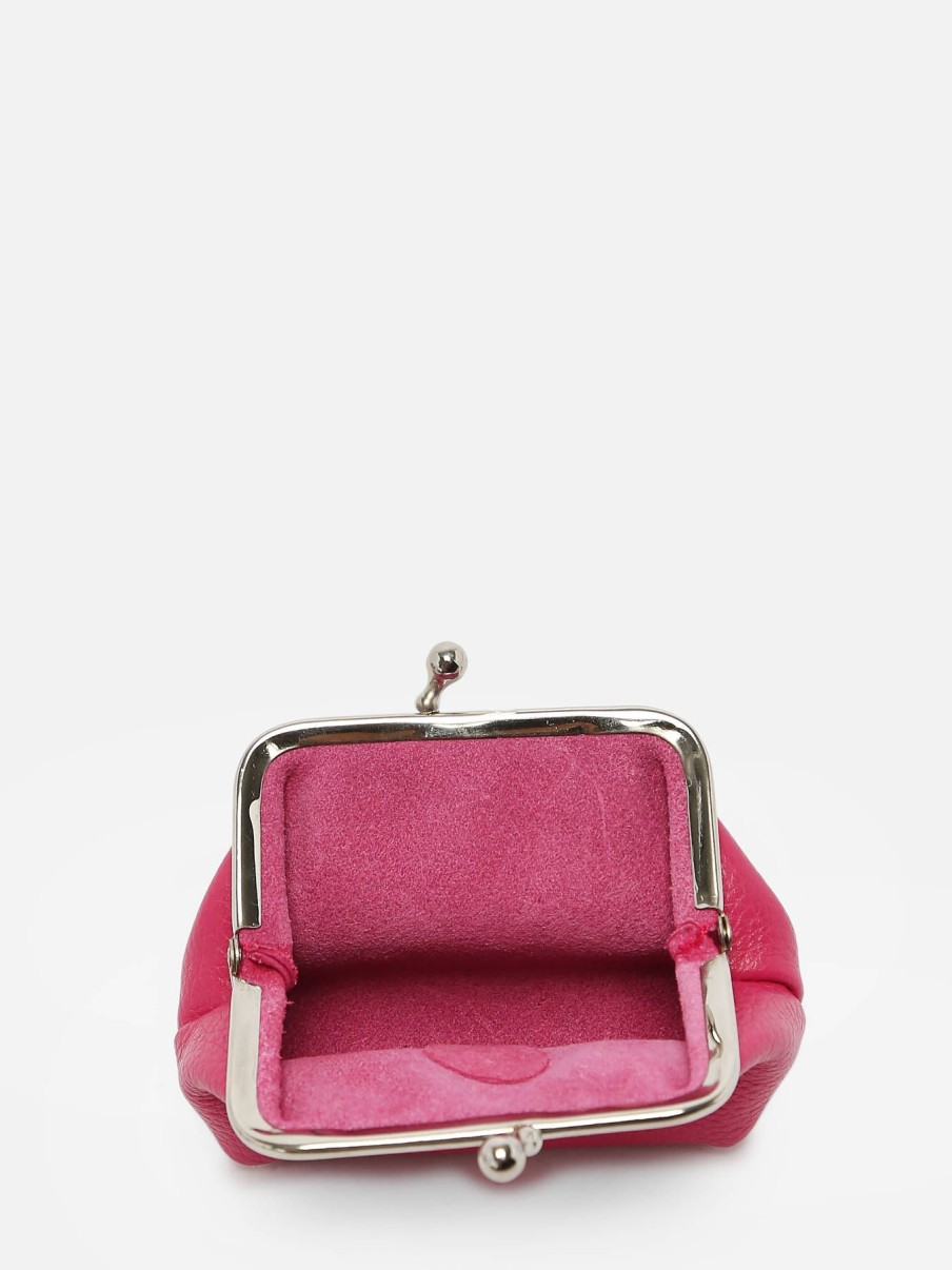 Femme Etrier | Porte-Monnaie Cuir Fushia