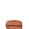 Femme Etrier | Porte-Monnaie Madras Cuir Camel