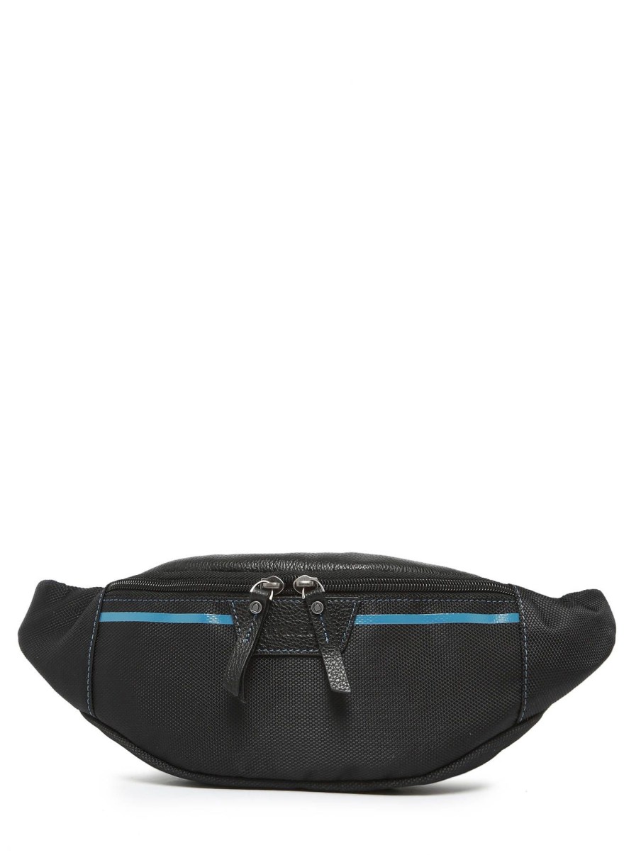 Homme Etrier | Sac Bandouliere Noir/Bleu