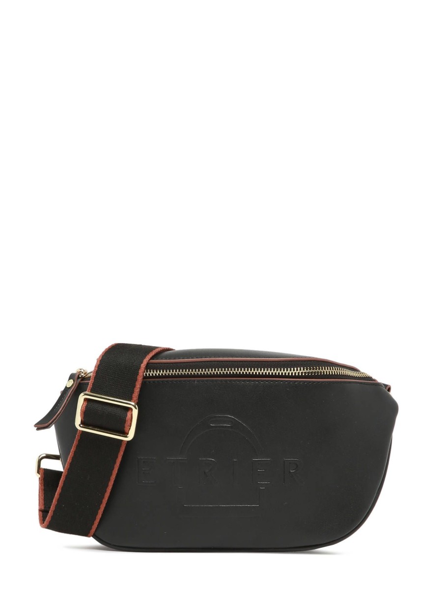 Femme Etrier | Sac Banane M Fulgurant Cuir Noir