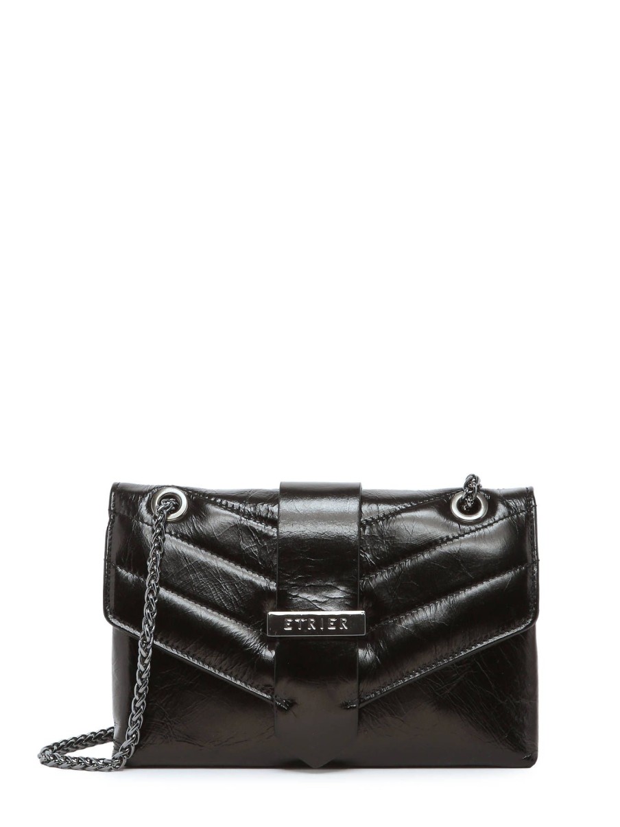 Femme Etrier | Sac Bandouliere Jana Amour Cuir Noir