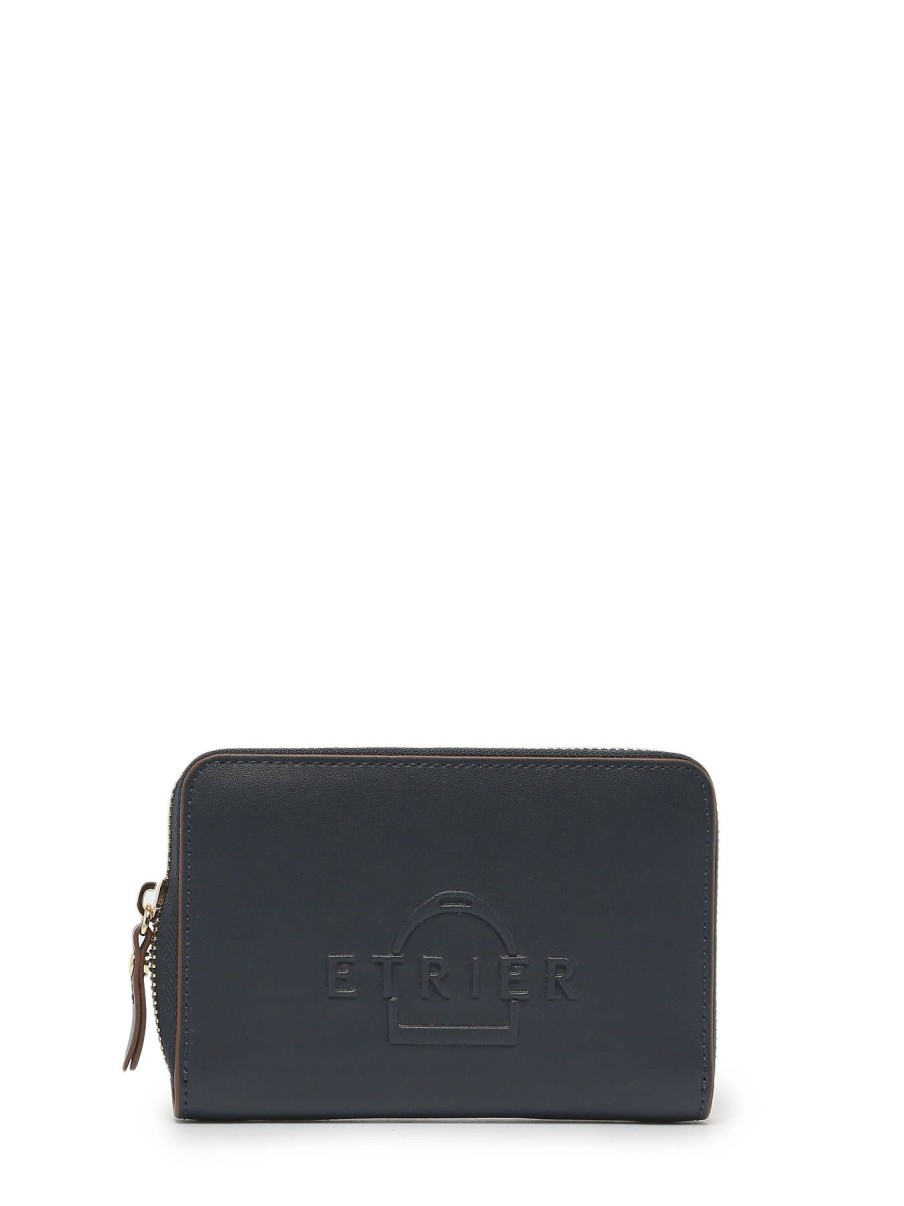 Femme Etrier | Porte-Monnaie Cuir Marine