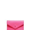 Femme Etrier | Porte-Papiers Madras Cuir Fushia