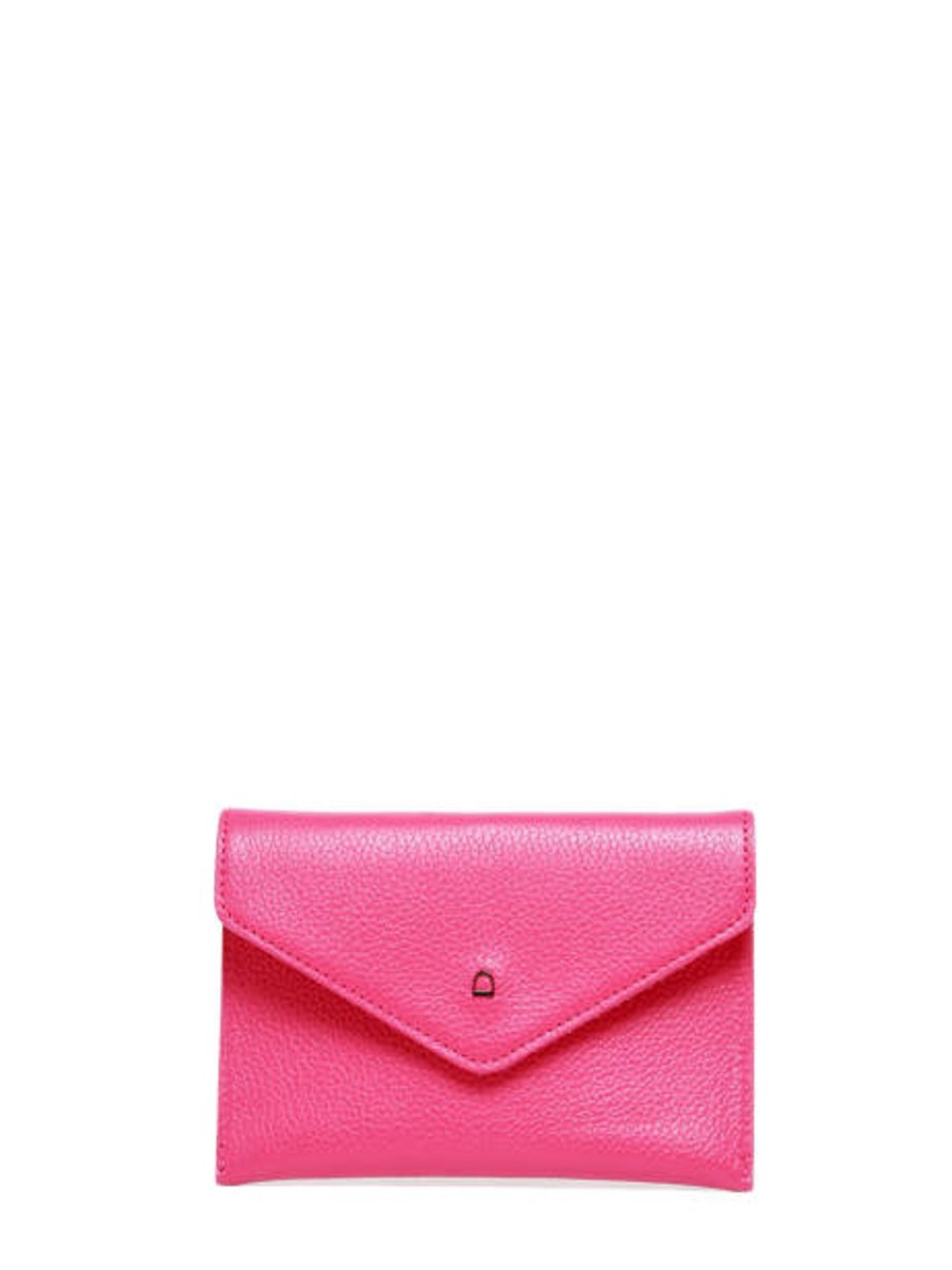 Femme Etrier | Porte-Papiers Madras Cuir Fushia