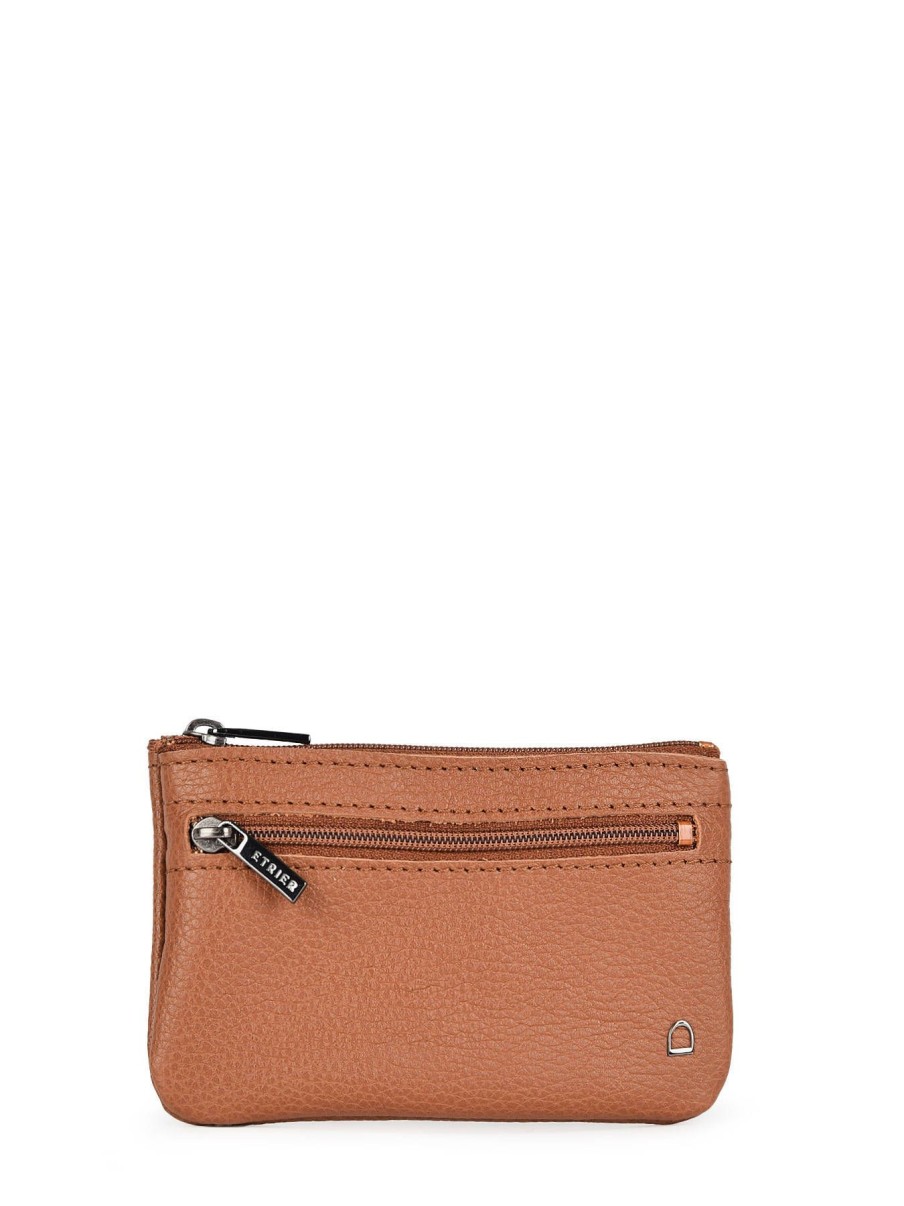 Femme Etrier | Porte-Monnaie Cuir Camel