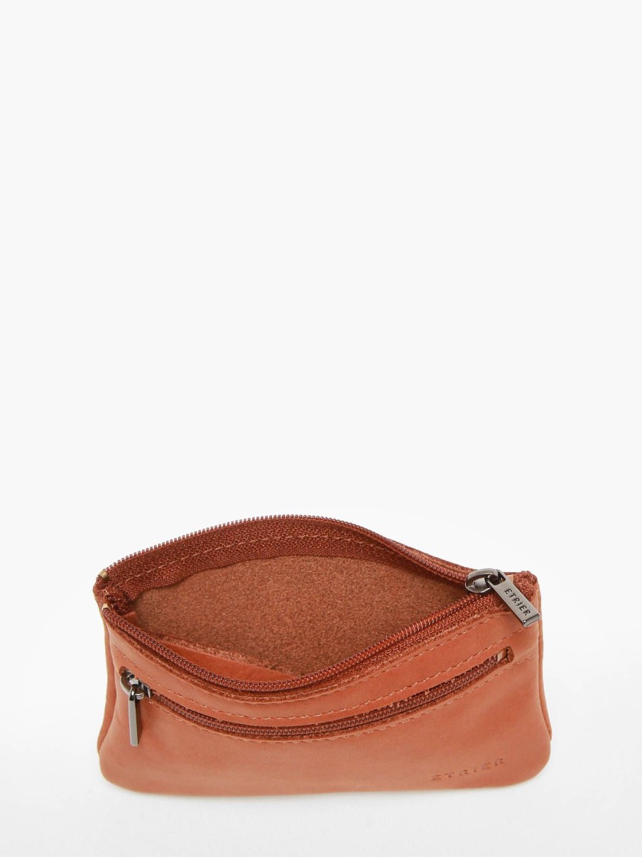 Homme Etrier | Porte-Monnaie Cuir Camel