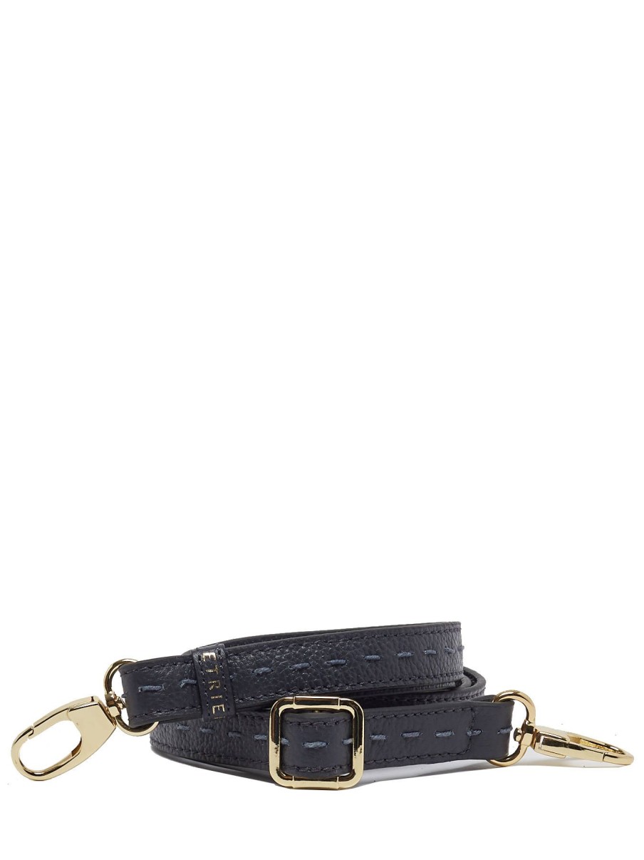 Femme Etrier | Bandouliere De Sac Tradition Cuir Marine